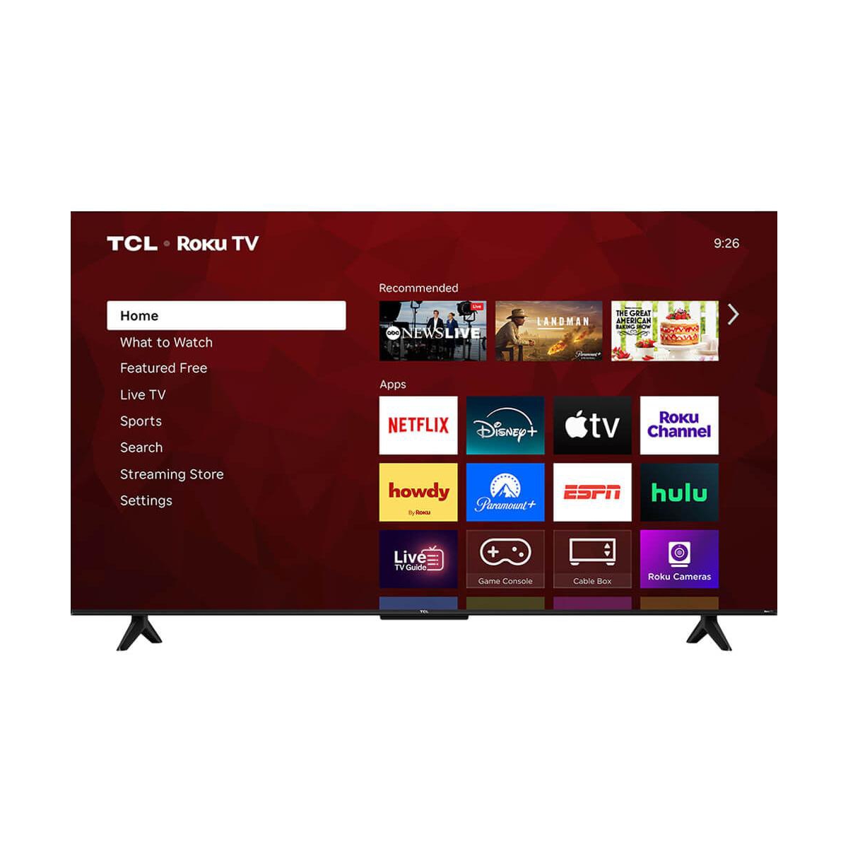 Tcl S55LR 50" Led with Direct Led Backlight 4K Uhd Smart Roku Tv - Black