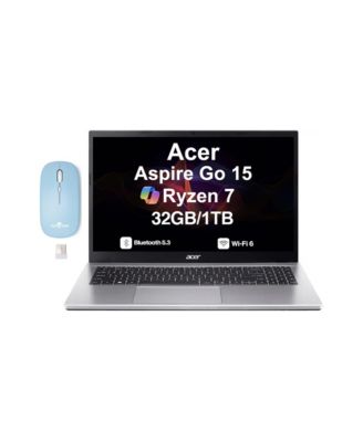 Aspire Go 15 Laptop 15.6 FHD Display (Ryzen 7 7730U, 16GB, 512GB SSD, Win 11 Home) w/DKZ Wireless Mouse