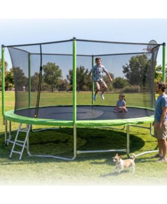 Upgraded Classic Trampoline with Balance Bar