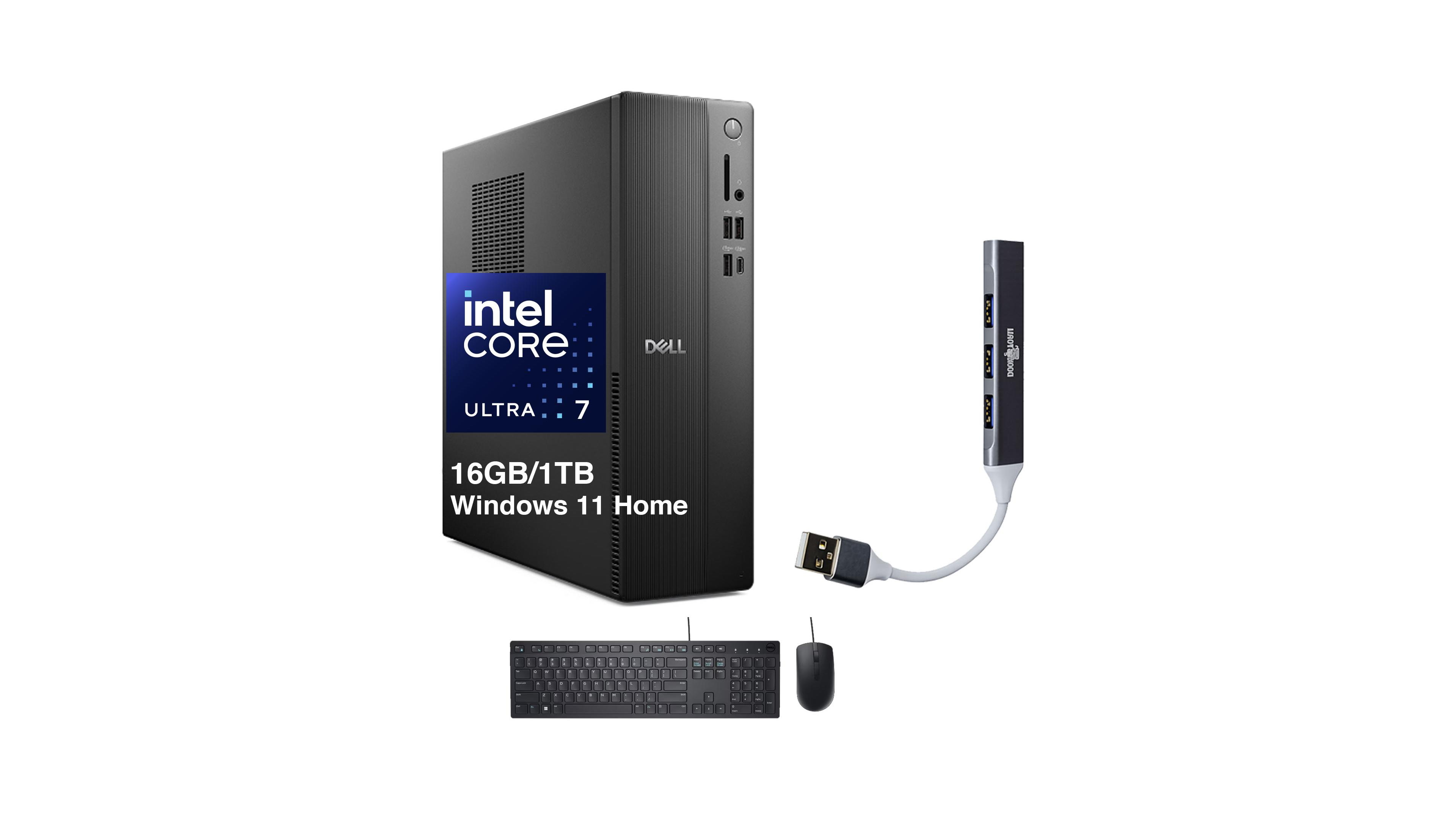 Dell Slim ECS1250 15th Gen Intel Core Ultra 7-265 16GB DDR5 1TB Ssd Windows 11 Home