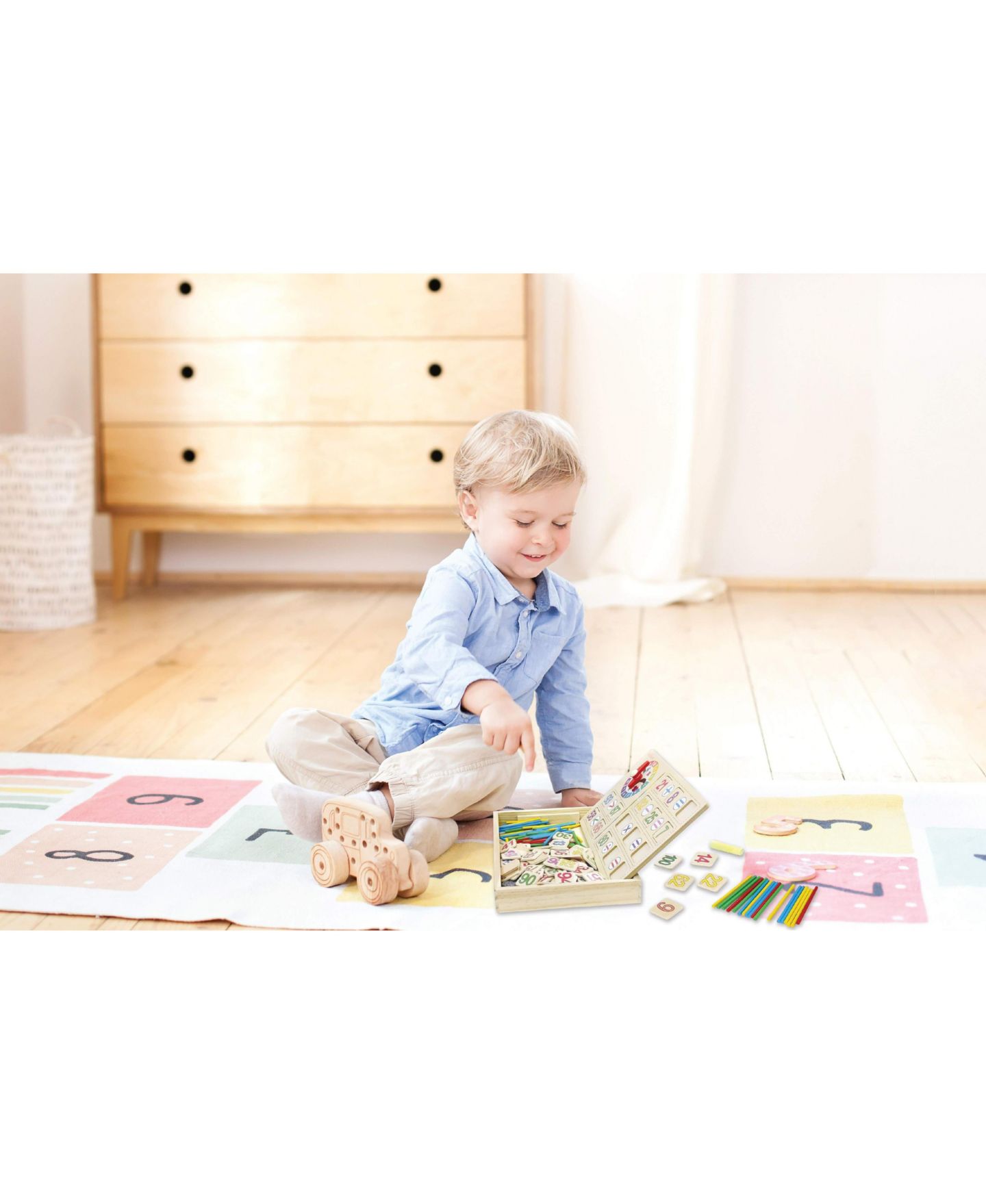Детская игрушка Lexibook Bio Toys Math School Wooden Activity Box, Ages 3+ — фото 8