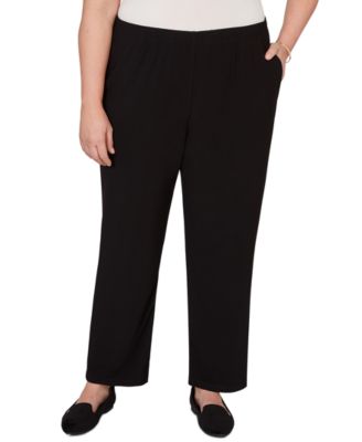Plus Size Soft Crepe Pull-On Pants