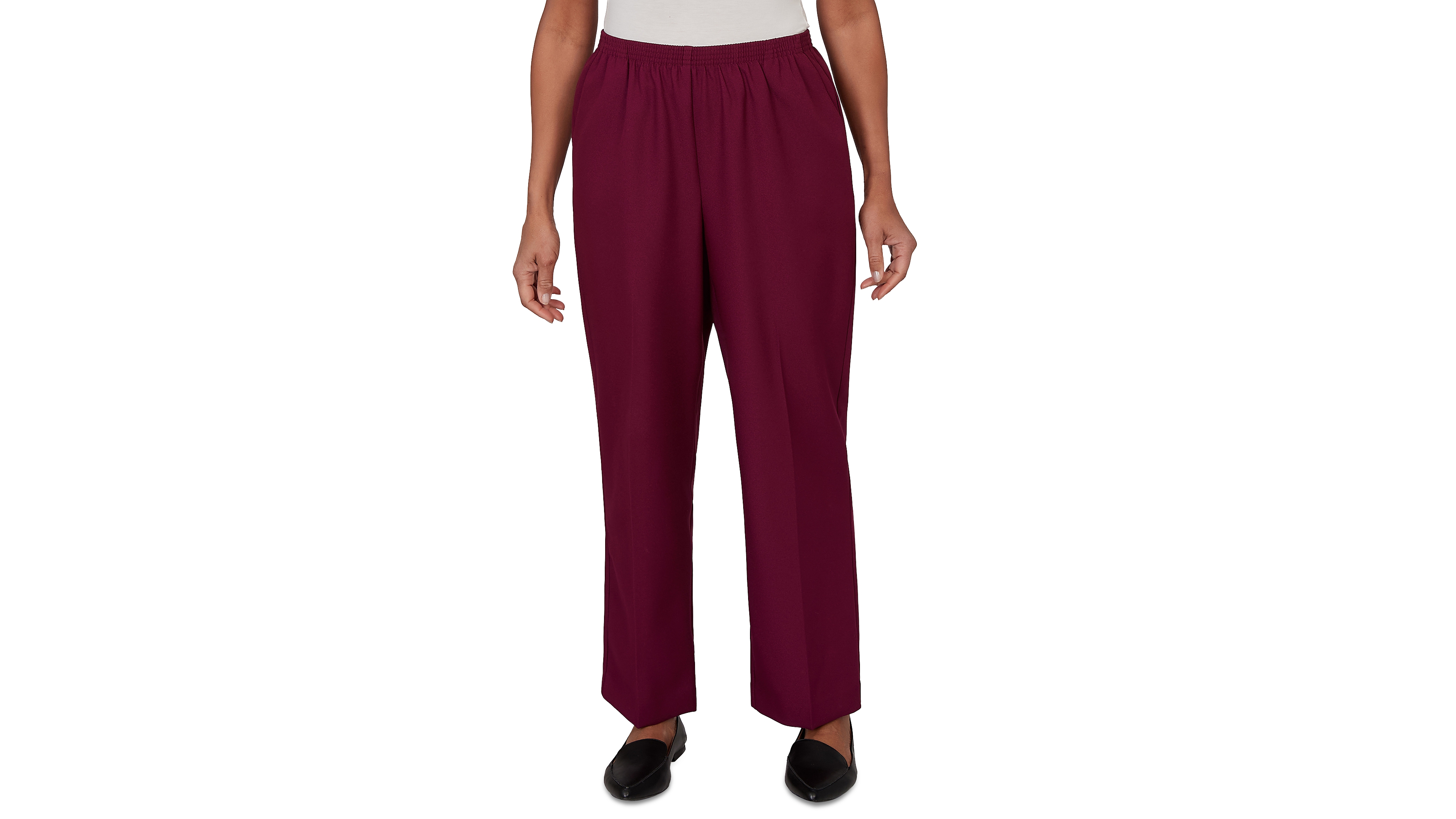 Alfred Dunner Petite Colored Classic Short-Length Pants
