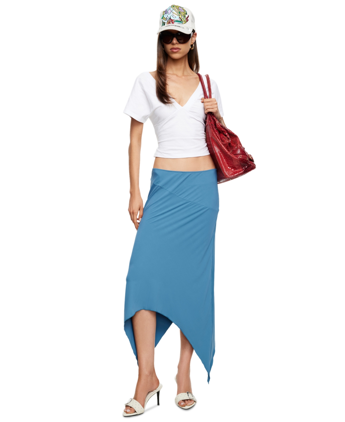 Lioness Women's Trophy Pull-On Midi Skirt - Cerulean