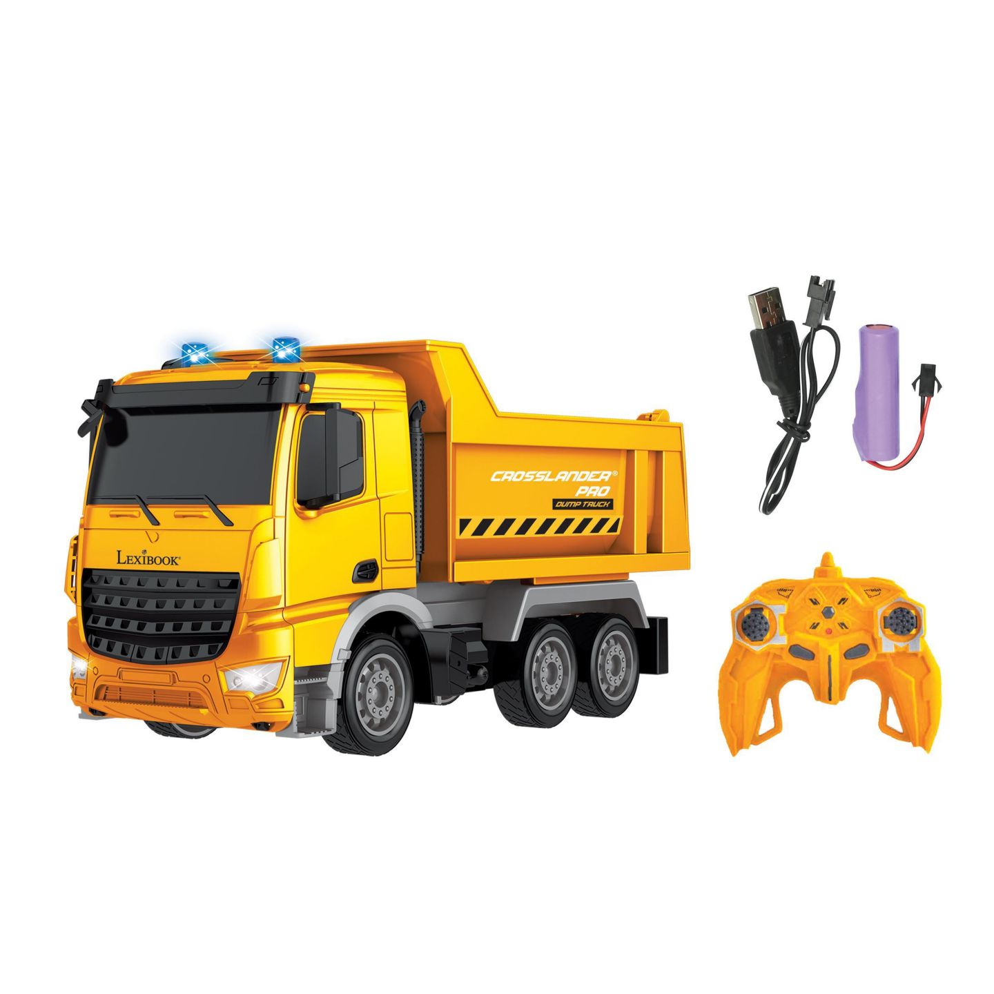 Детская игрушка Lexibook Crosslander Pro Light-Effects Remote-Controlled Dump Truck — фото 1