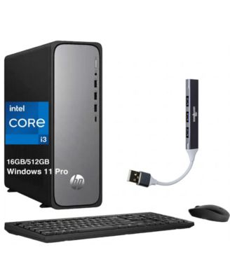 OmniDesk Slim Desktop (13th Gen Intel Core i3, 16GB RAM, 512GB SSD, Windows 11 Pro)