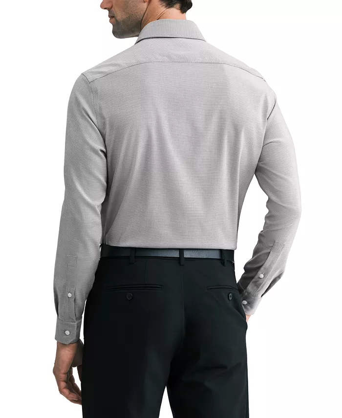Men's Luxe Touch Micro Check Dress Shirt - thumbnail 5