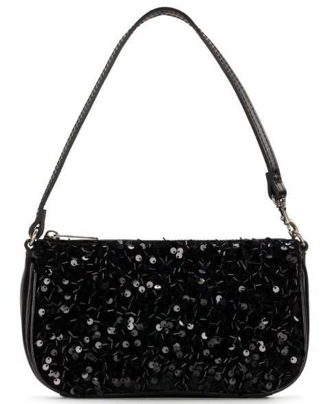 Женская сумка Patricia Nash Whitley Small Sequin Shoulder, цвет: Чёрный