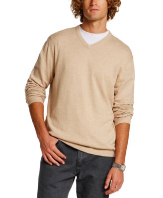 Men's Cashmere Holiday V-Neck Sweater