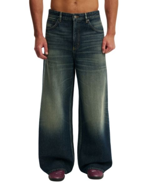 Мужские джинсы COTTON ON Super Baggy Jean Wide-Leg, цвет: Синий
