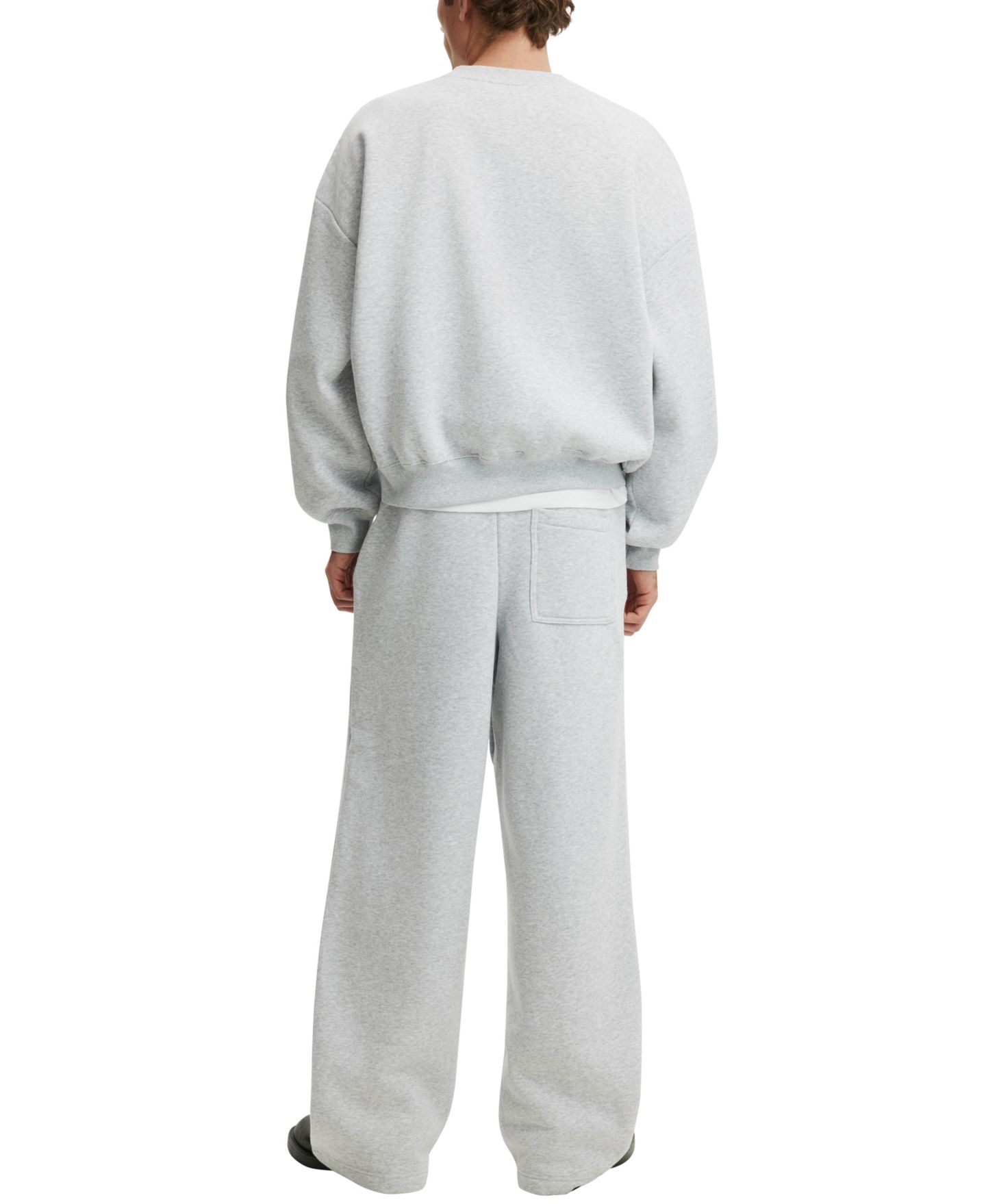 Мужской свитер Cotton On Oversized Cotton-Blend Crew, цвет: Серый — фото 3