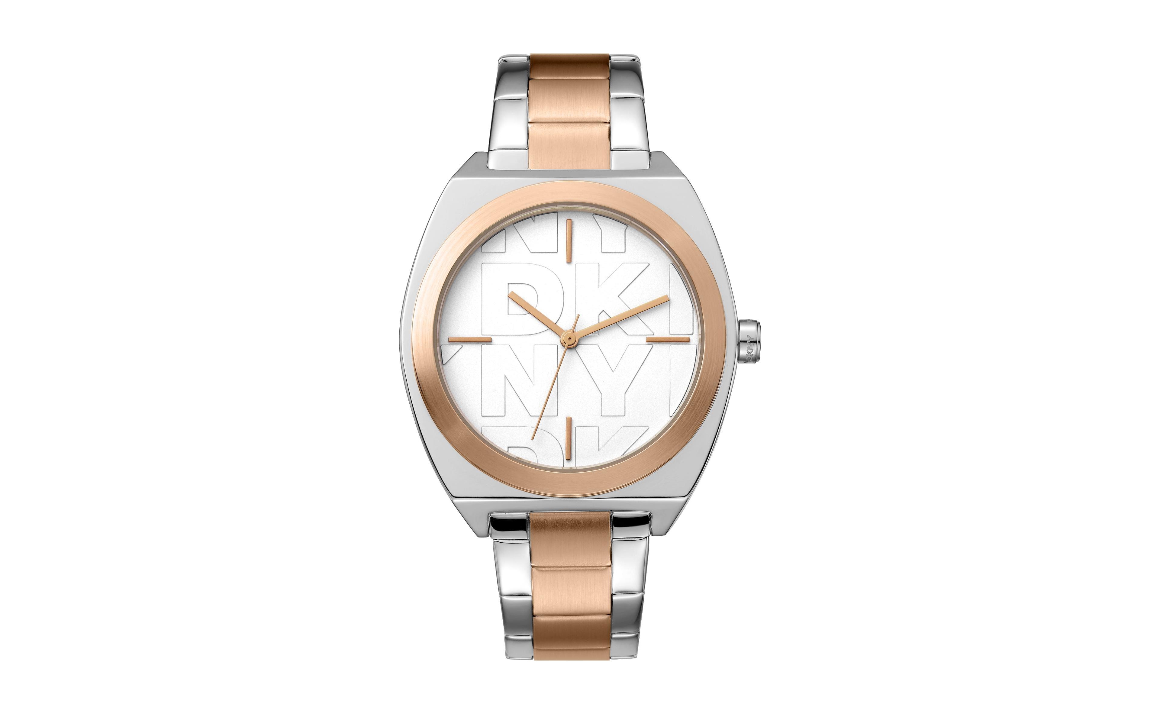 Dkny Women's Quartz Water-Resistant Two-Tone Stainless Steel Bracelet Watch, 38mm