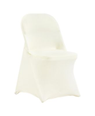 30-Pack Spandex Stretch Chair Covers for Compact Folding Chairs with Fitted Stretch Cut