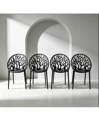 Plastic Dining CHAIR 4PCS, set of 4