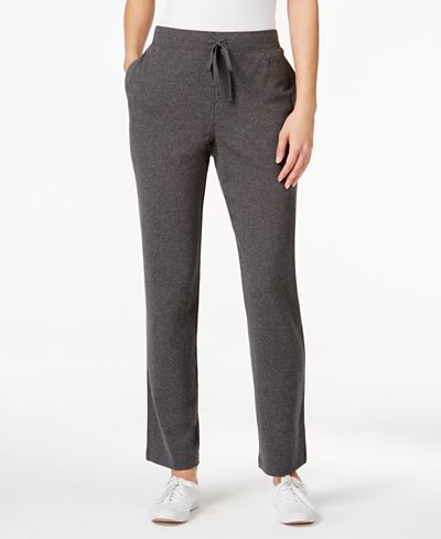 Karen Scott Petite Drawstring Active Pants, Created for Macy's - Pants ...