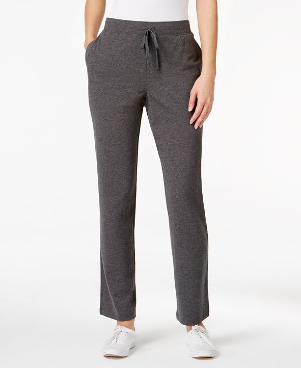 Karen Scott Sport Pull-On Lounge Pants, Created for Macy's & Reviews ...