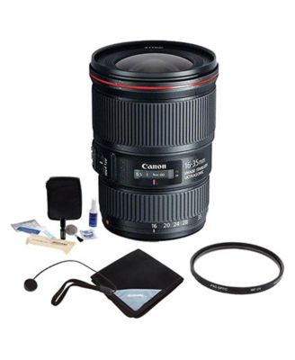 EF 16-35mm f/4.0L IS USM Ultra Wide Angle Zoom Lens - USA Warranty - Bundle with 77mm UV Filter, Lens Wrap, Cleaning Kit, Lens Capleash