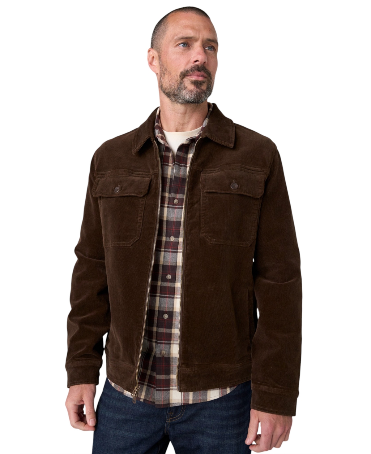Liverpool Los Angeles Men's Corduroy 2-Way Zip Jacket