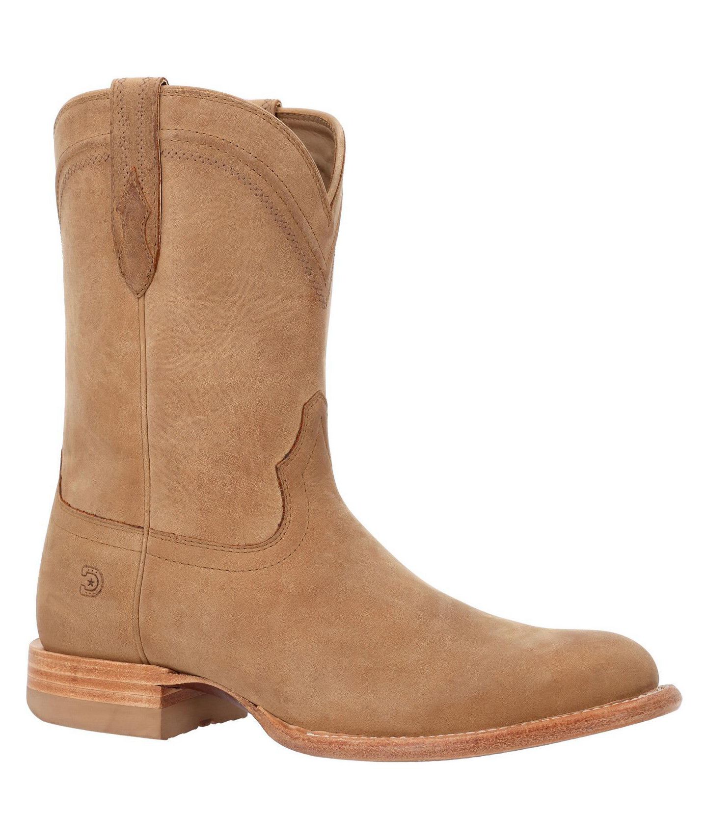 Мужские ботинки Durango Santa Fe Full-Grain Leather Mid Calf Round Toe Roper, цвет: Песочный дюнный — фото 1