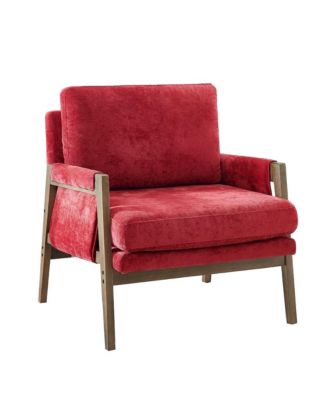 Kelly Mid-Century Modern Velvet Accent Armchair