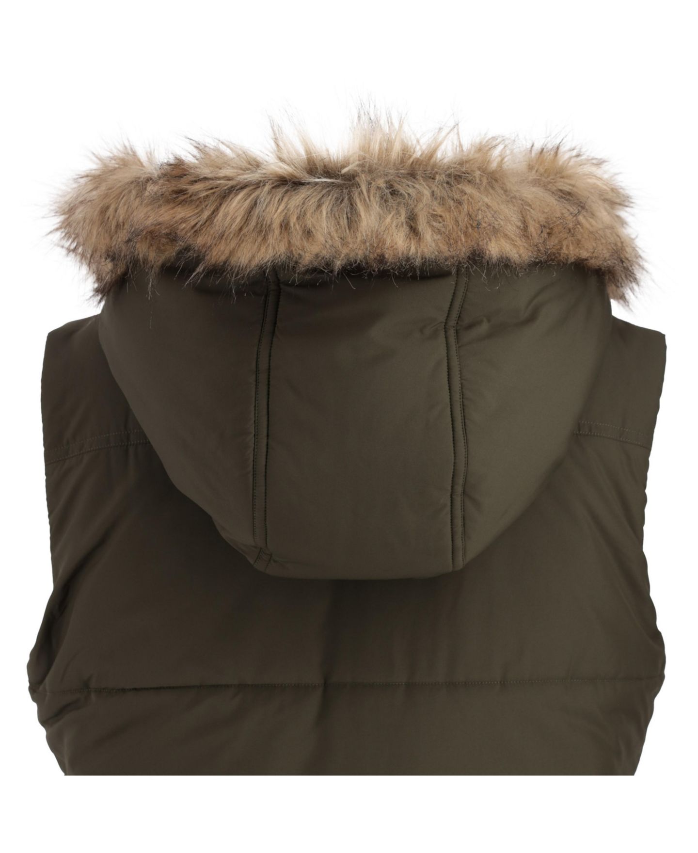 Женский жилет Legendary Whitetails Quilted Toggle Hooded Puffer, цвет: Армейский — фото 6