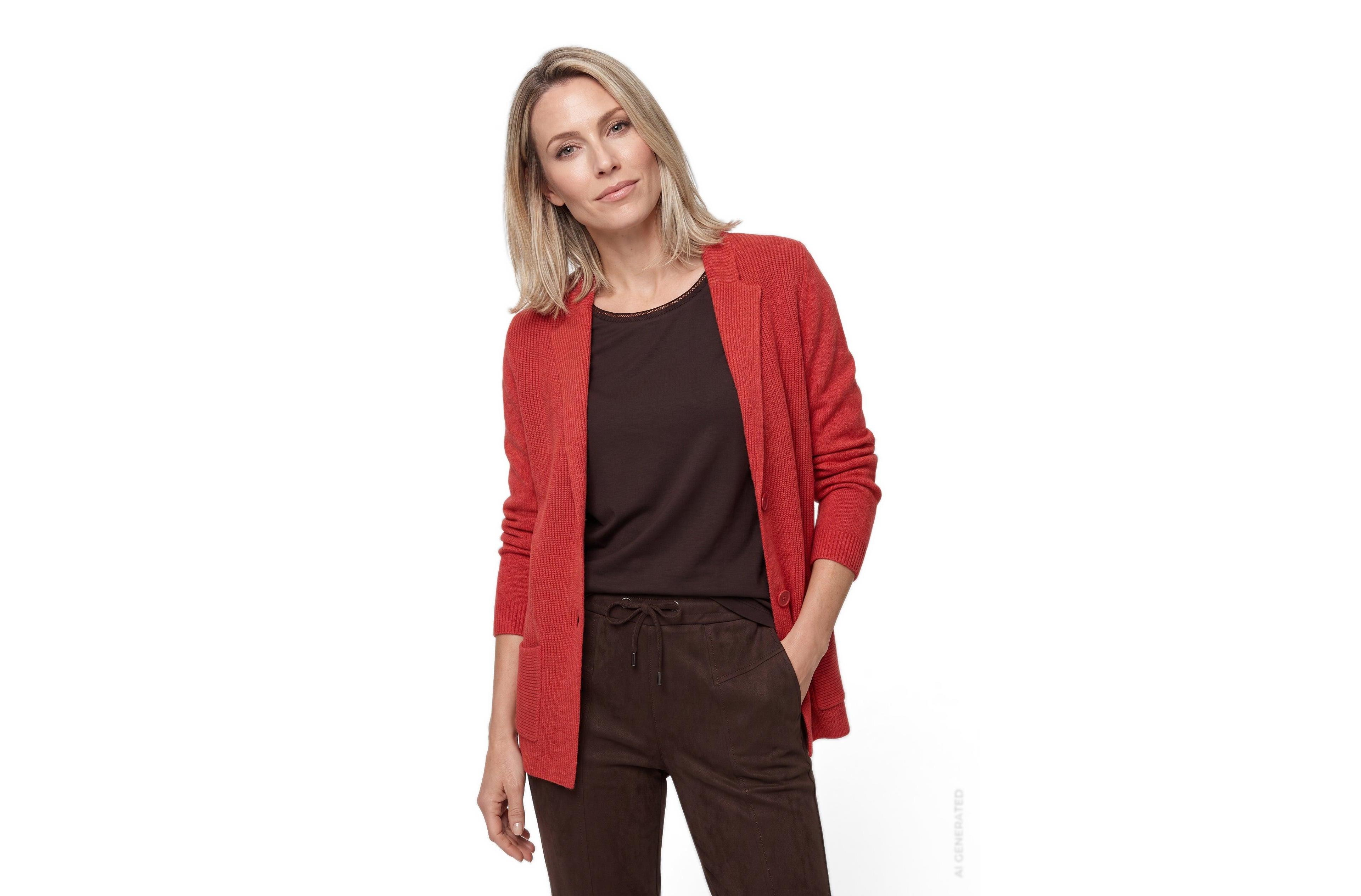 Olsen Women's Sweater Blazer Cardigan