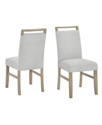 Zelalle Upholstered Dining Chairs, with Rubberwood Legs, Set of 2