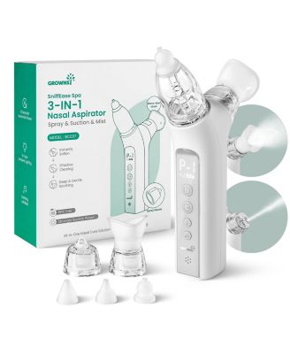 SniffEase Spa 3-in-1 Rechargeable BPA-Free Nasal Aspirator