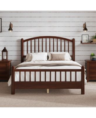 Espresso Wood Full Bed Frame
