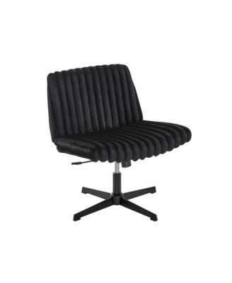 Blynn Adjustable Swivel Criss Cross Chair, Office Chair Vanity Chair