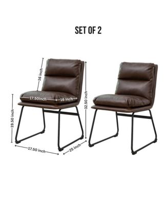 Milos Upholstered Dining Chairs, Set of 2