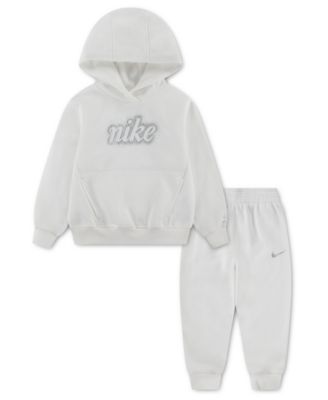 Girls Toddler 2T-5T Swoosh Sparkle Graphic Hoodie and Pants, 2-Piece Set