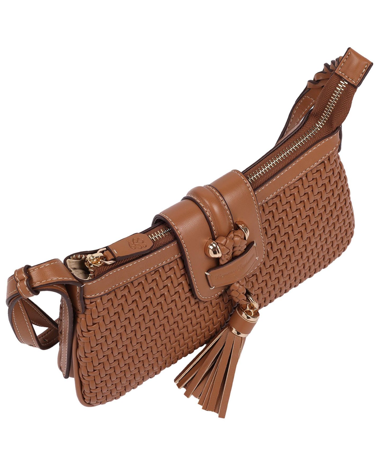 Женская сумка Tommy Bahama Tassel Tab Woven Shoulder, цвет: Nutmeg — фото 5