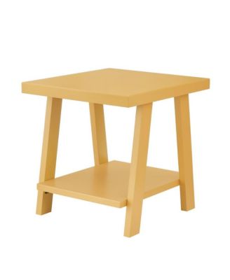 Athens Contemporary Wood Shelf End Table