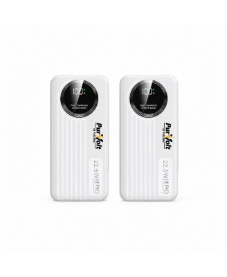 10,000mAh 22.5W Fast Charging Power Banks for Smartphones and Tablets, 2-Pack
