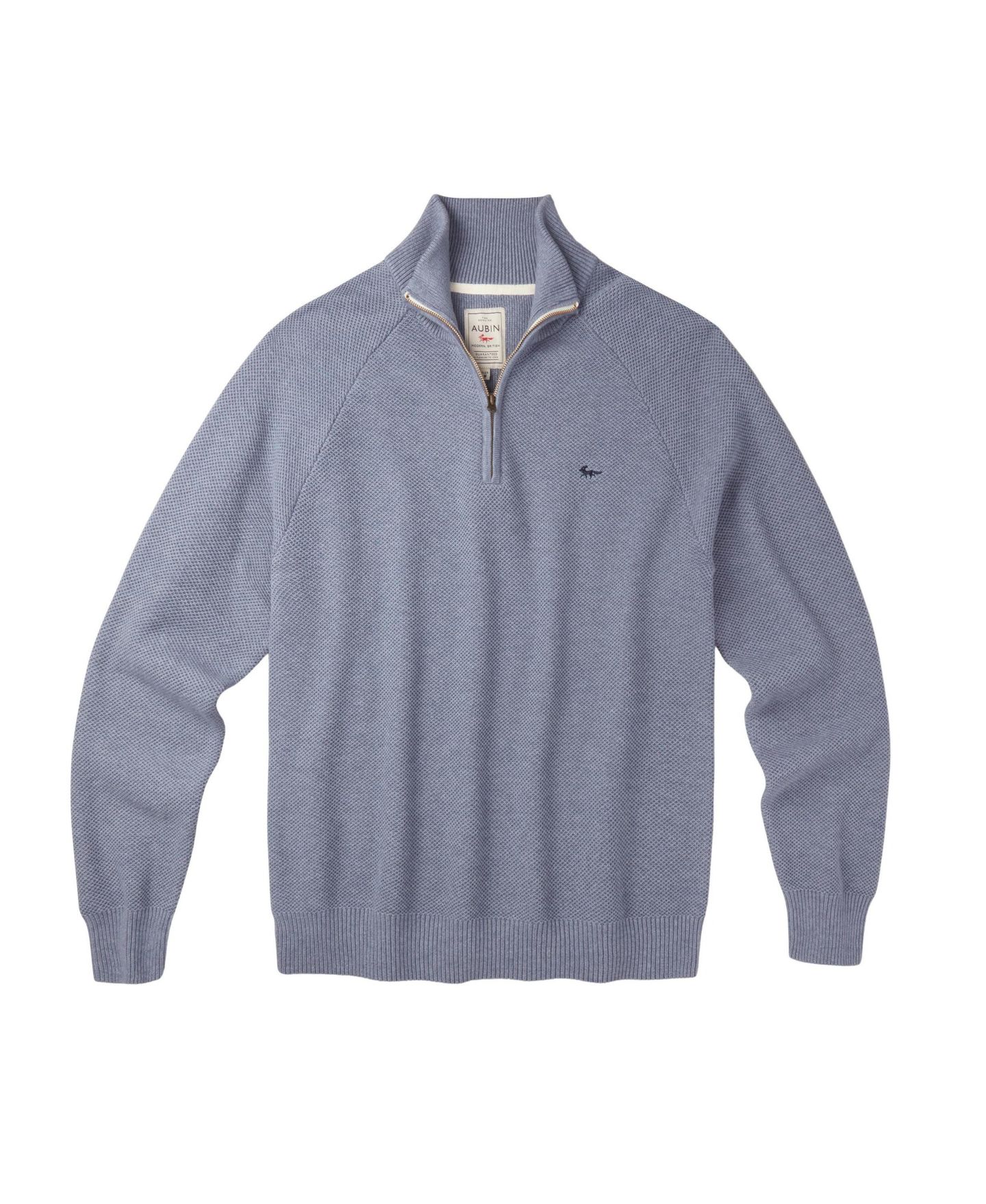 Мужской свитер Aubin Owmby Quarter-Zip Long Sleeve, цвет: Pale Bliue — фото 6