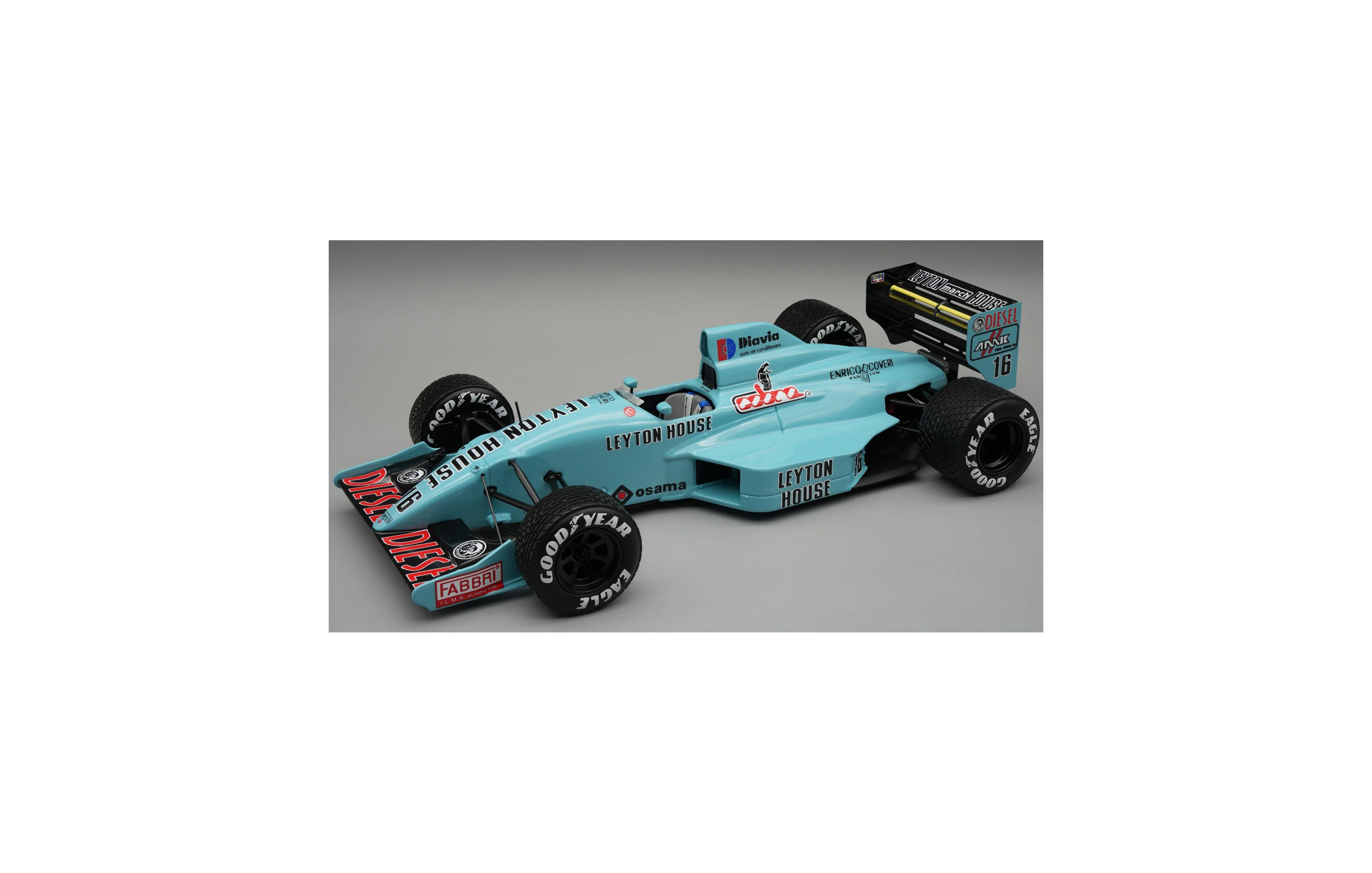 Tecnomodel 1/18 Scale March 881 F1 Belgian Gp Mythos Limited Edition Model Car with Display Case