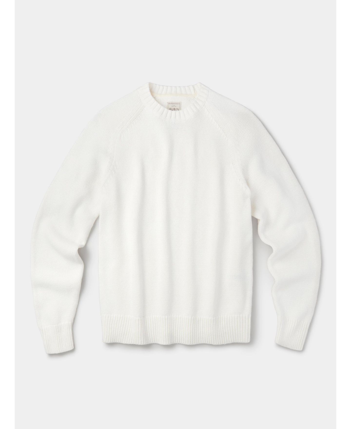 Мужской свитер Aubin Lacey Long-Sleeve Cotton-Linen Blend Regular-Fit, цвет: Экрю — фото 5