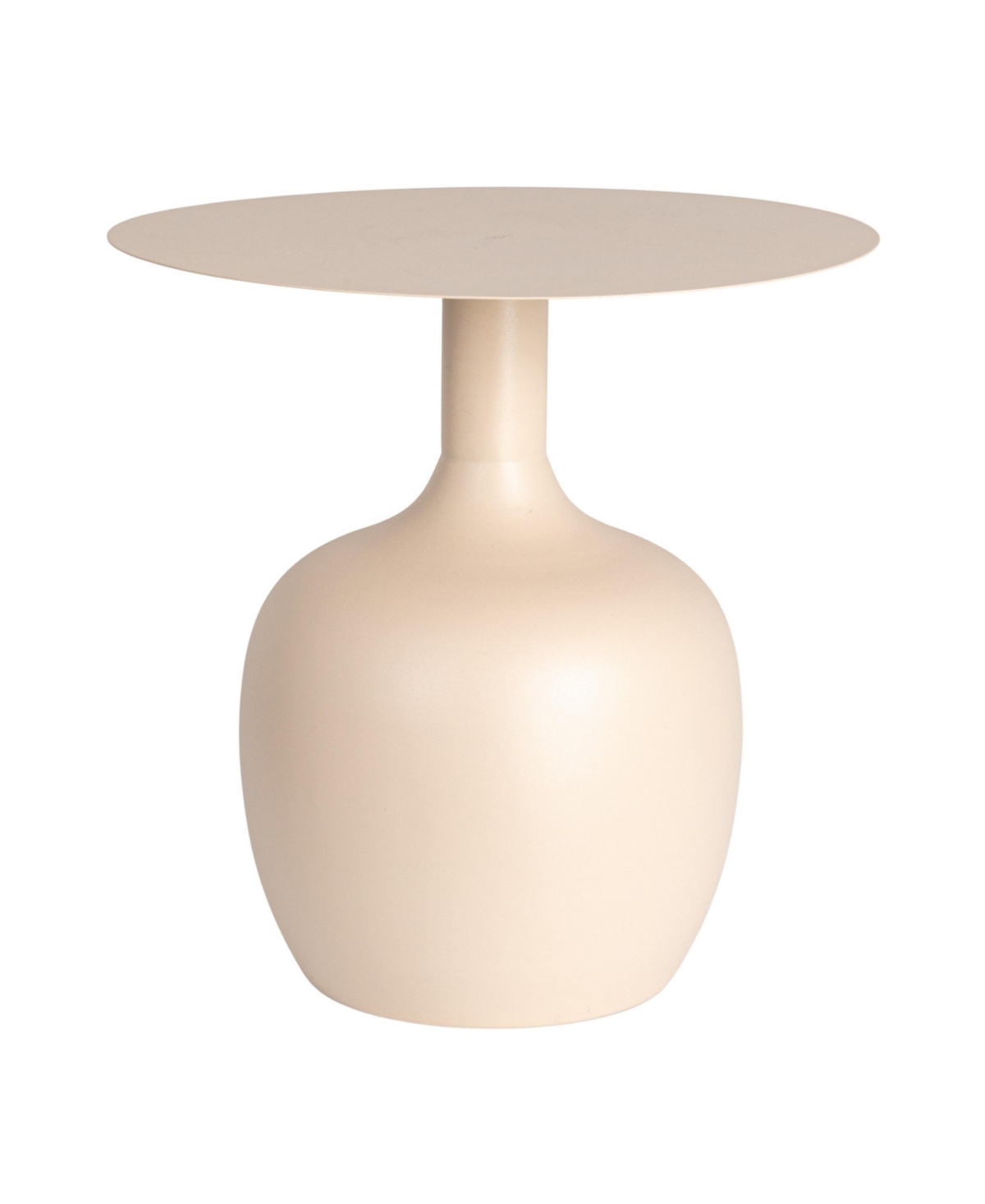 Storied Home Chic Metal Round Side Table