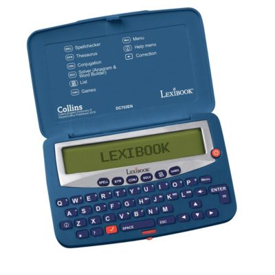 Electronic Spellchecker, Phonetic spelling correction, 725,000 words, Conjugation function, Pocket size