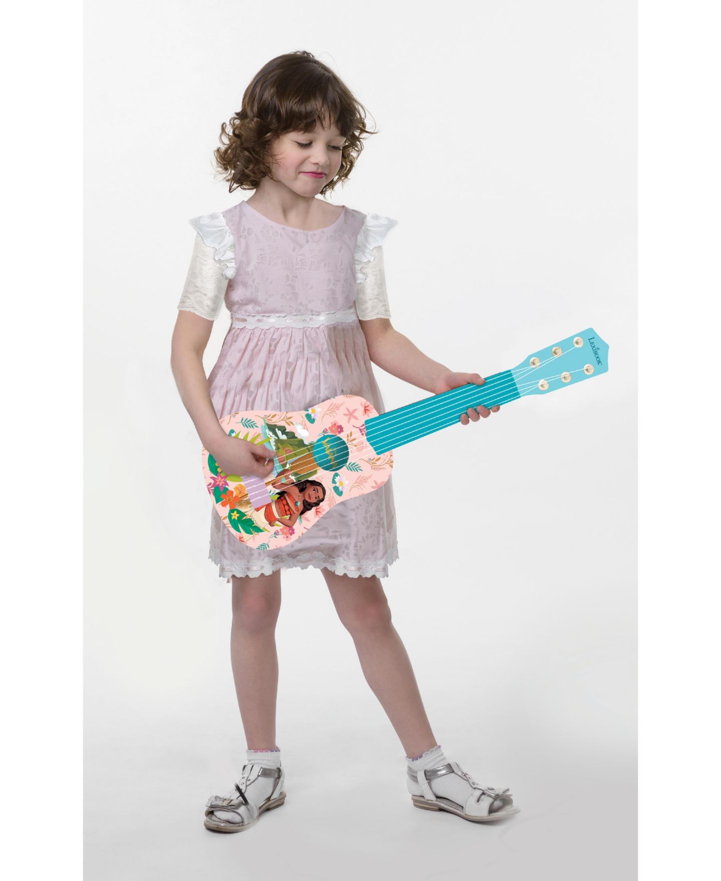 Disney Moana/vaiana Детская гитара Disney Moana My First Guitar с 6 нейлоновыми струнами, от 3 лет, цвет: Синий — фото 9