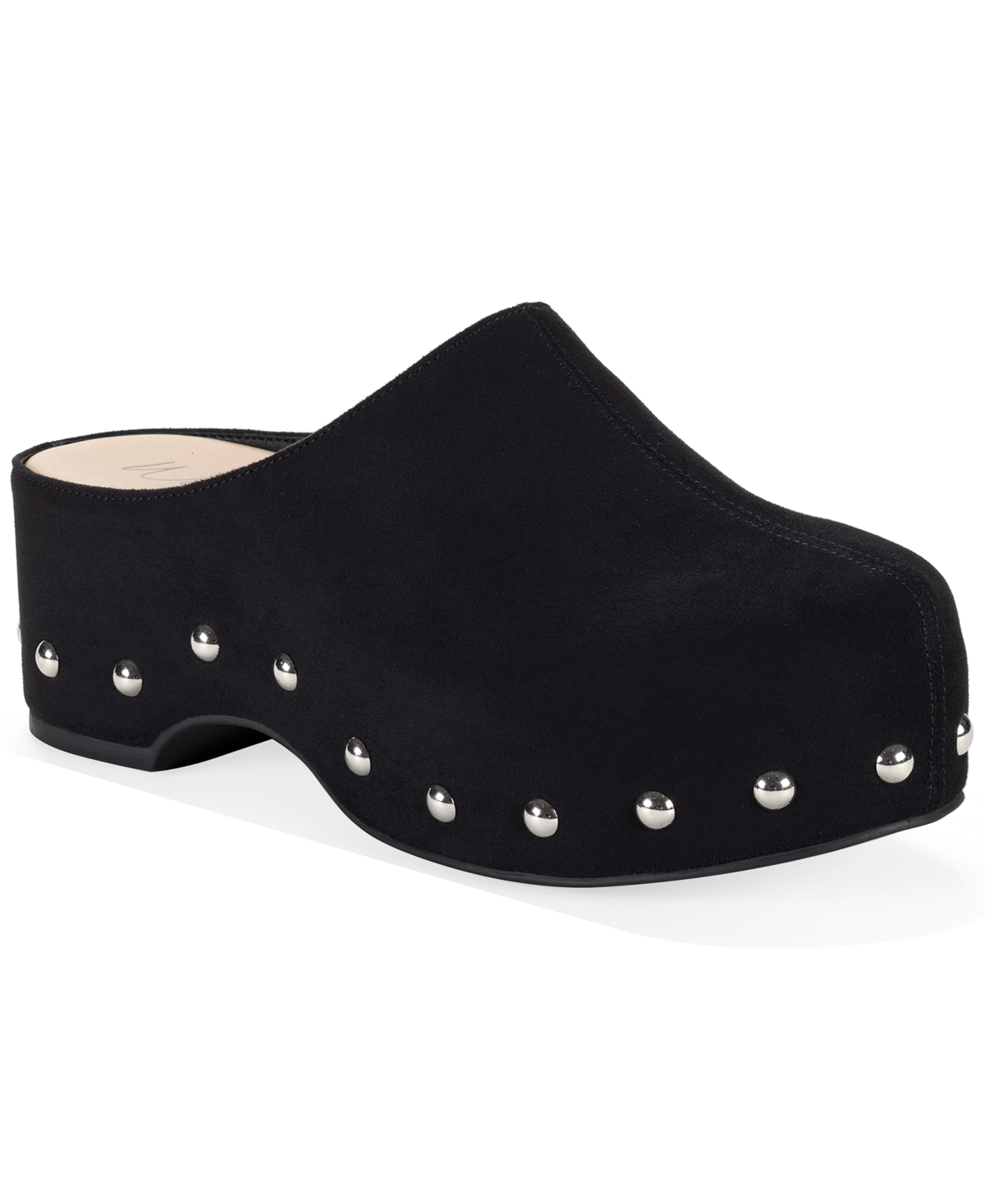 Wild Pair Women's Siimone Platform Block-heel Studded Mules, Macy's Exclusive In Black