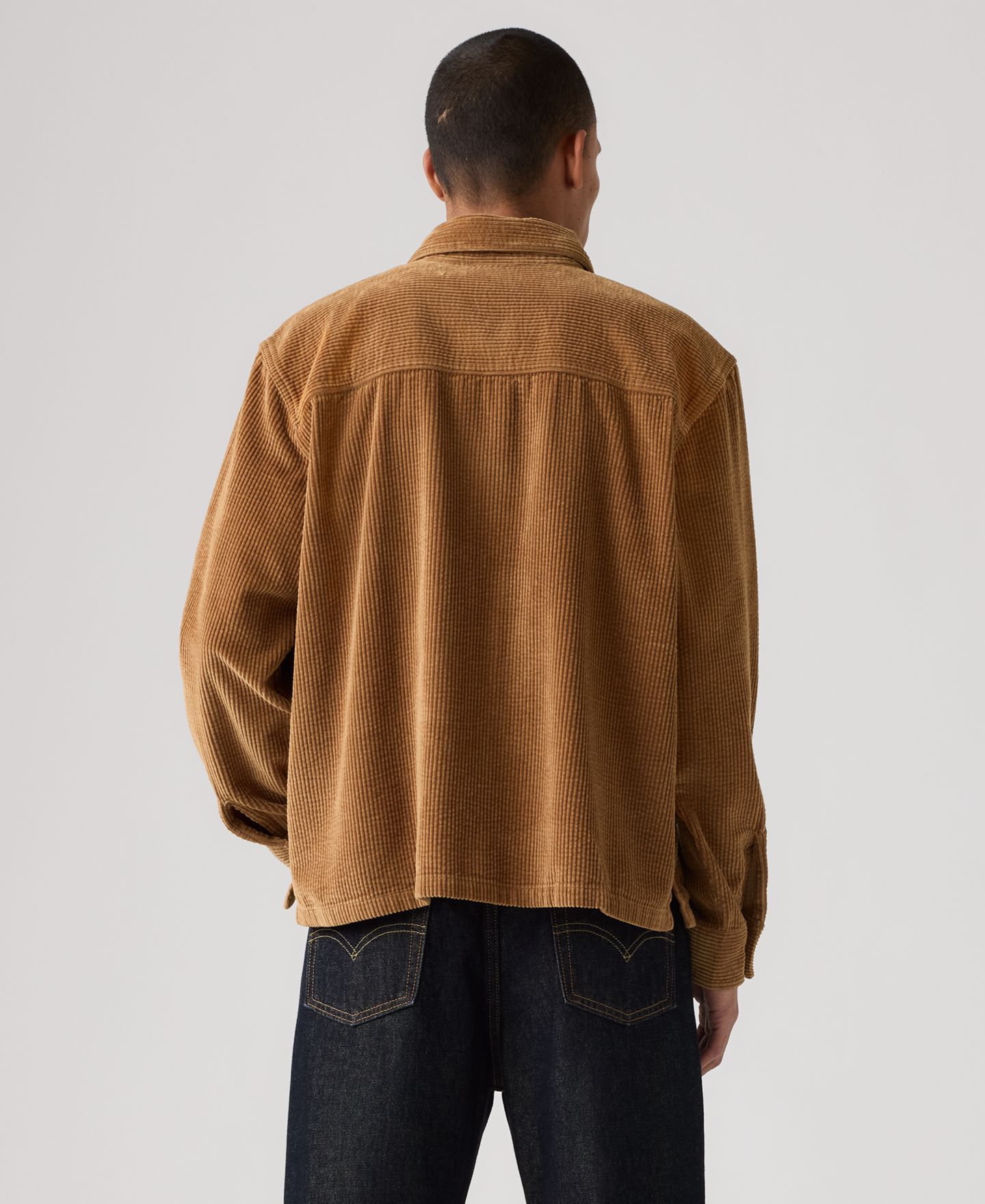 Мужская куртка Levi's Ports Corduroy Regular-Fit Full-Zip, цвет: Коричневый — фото 4