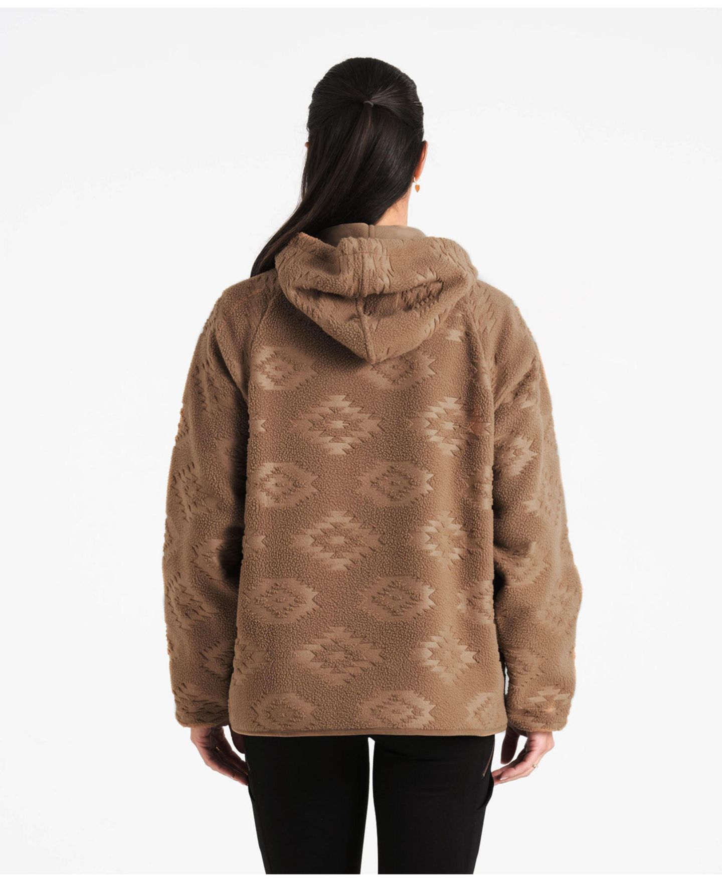 Женская куртка Legendary Whitetails Embossed Snap Front Fleece Hooded, цвет: Коричный — фото 2