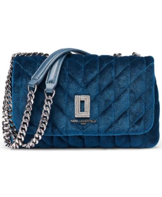 Lafayette Quilted Velvet Small Crossbody Shoulder Handbag