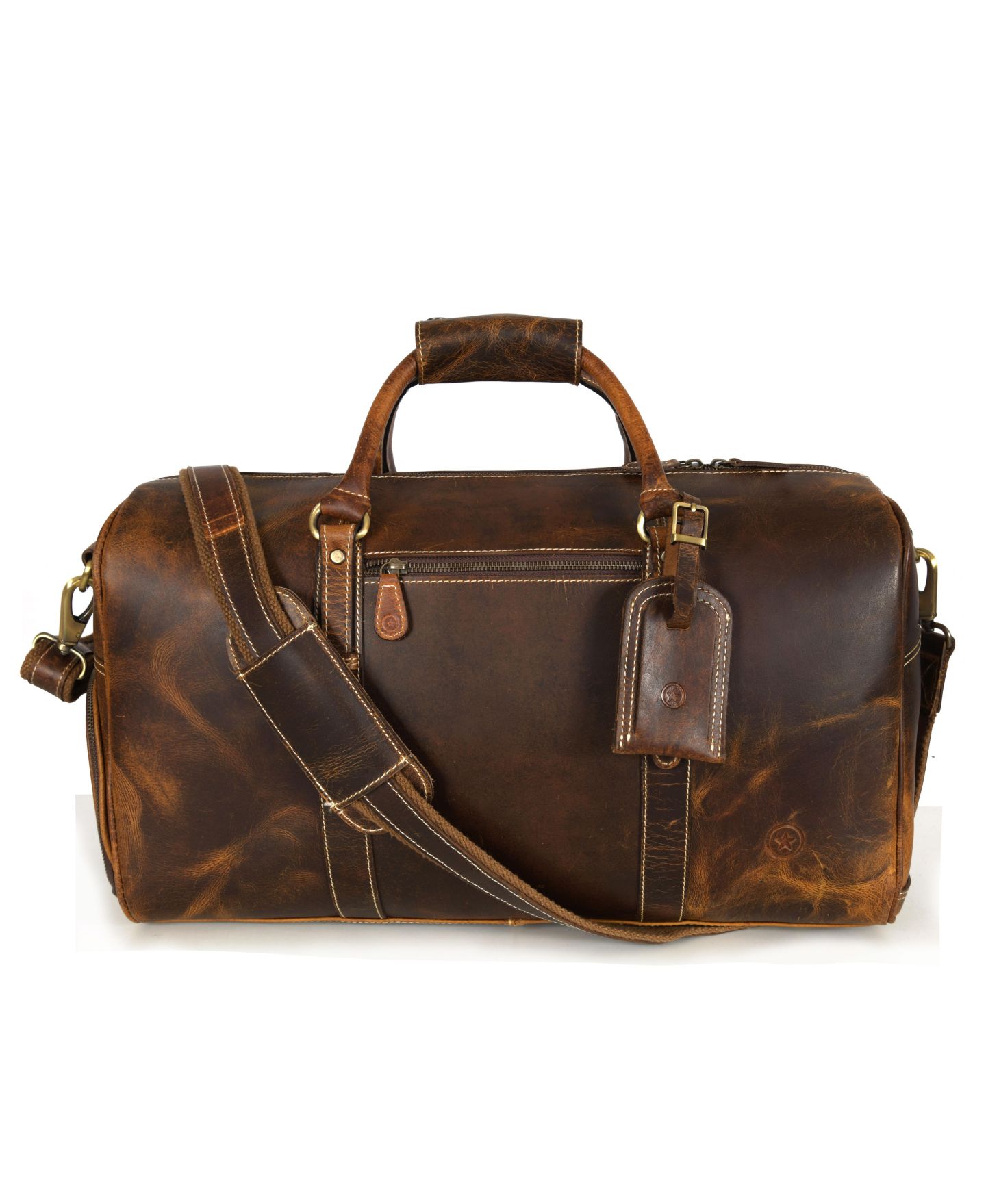 Сумка Aaron Leather Goods 20 Inch Heritage Voyager Duffel, цвет: Oxford — фото 2
