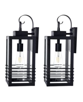 18 Inch Matte Outdoor Wall Lantern Large Exterior Waterproof Light Glass Shade Porch Sconce for House Garage ETL Listed