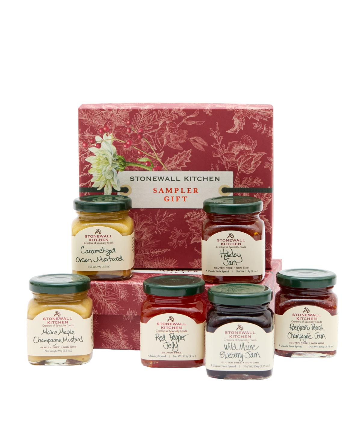 Stonewall Kitchen Holiday Sampler Collection Gift Box, 6 Piece Set
