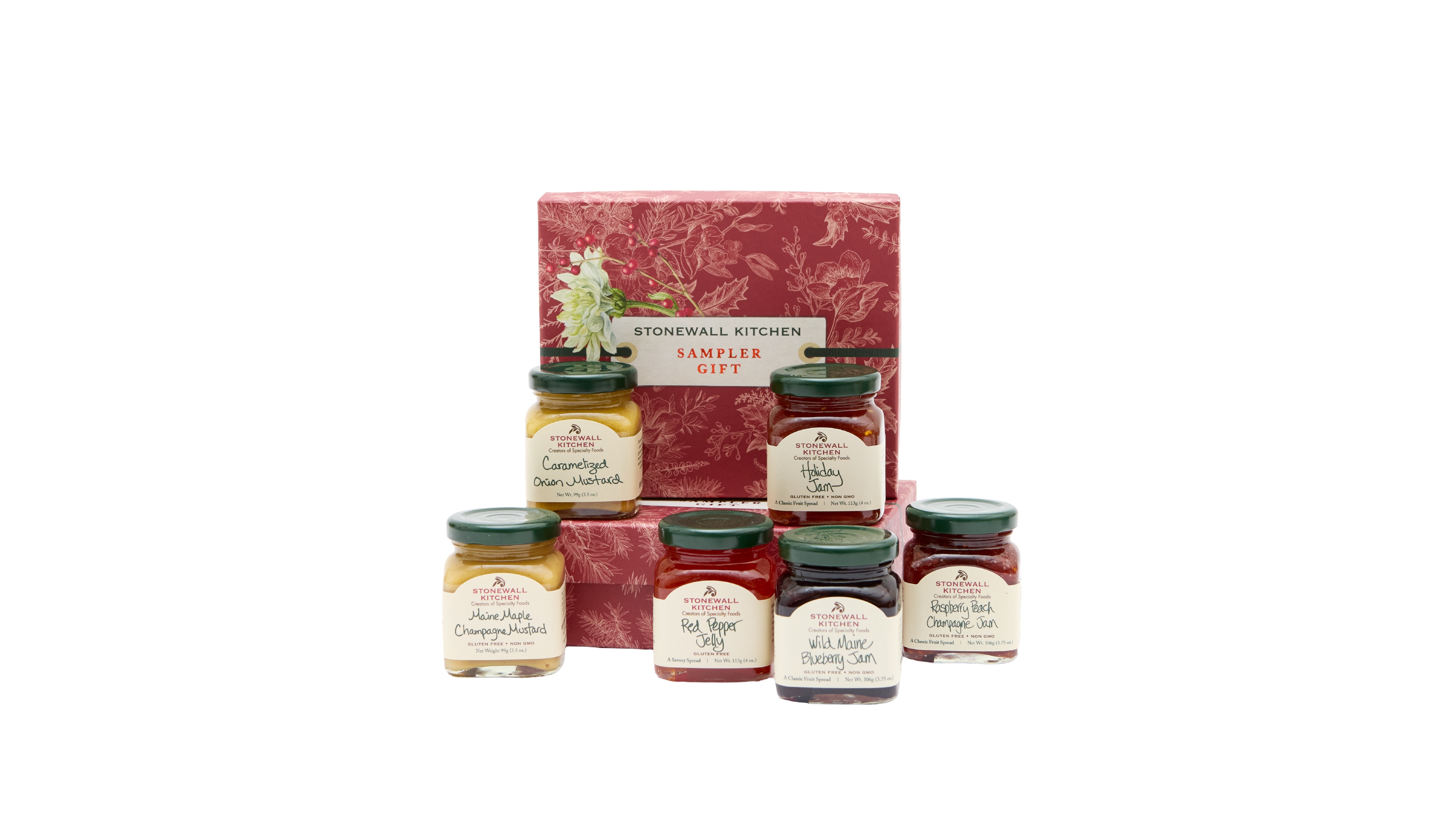 Stonewall Kitchen Holiday Sampler Collection Gift Box, 6 Piece Set