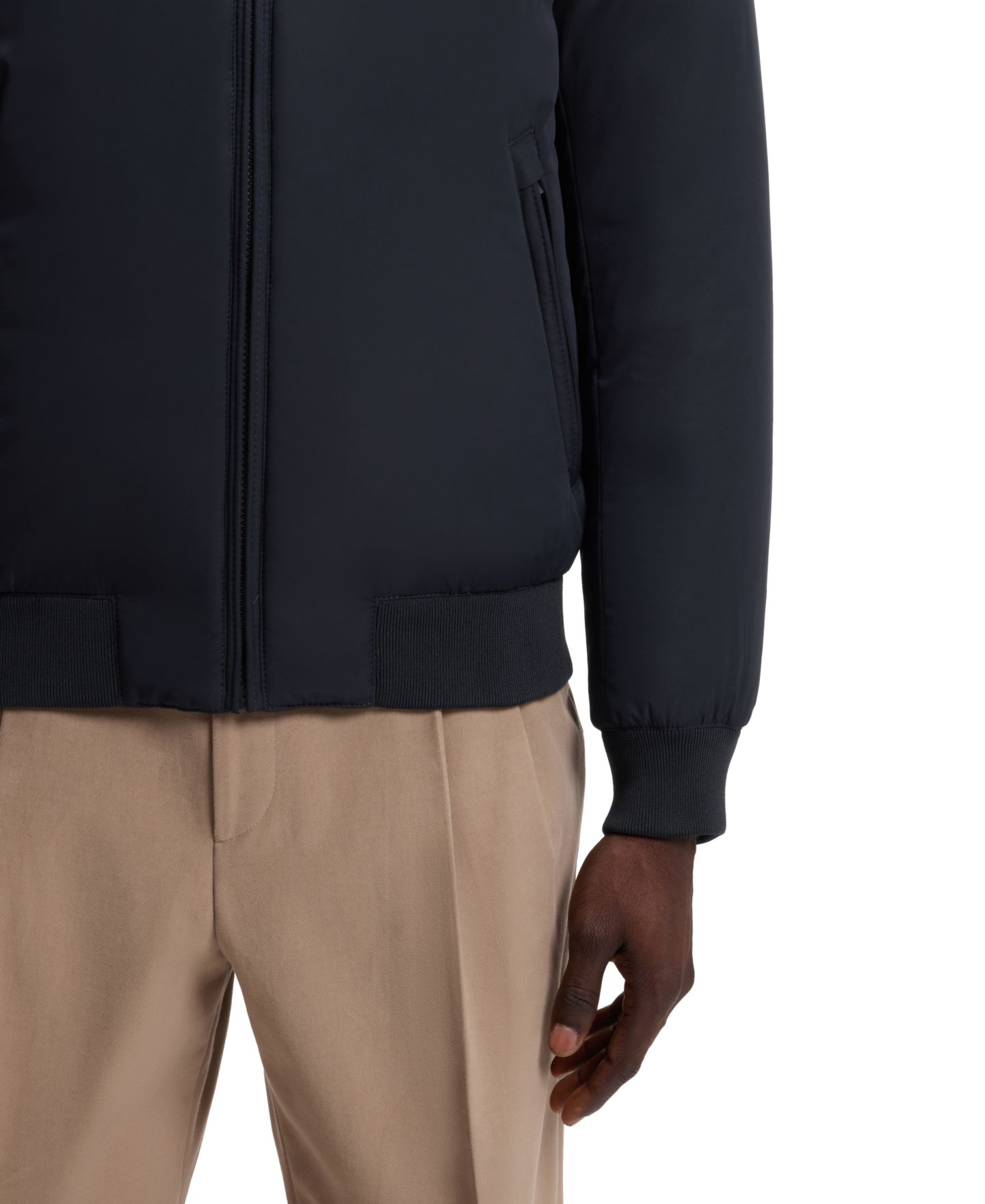 Мужские куртки BOSS by Hugo Boss C-Caniol Water-Repellent Padded Hooded, цвет: Тёмный синий — фото 6
